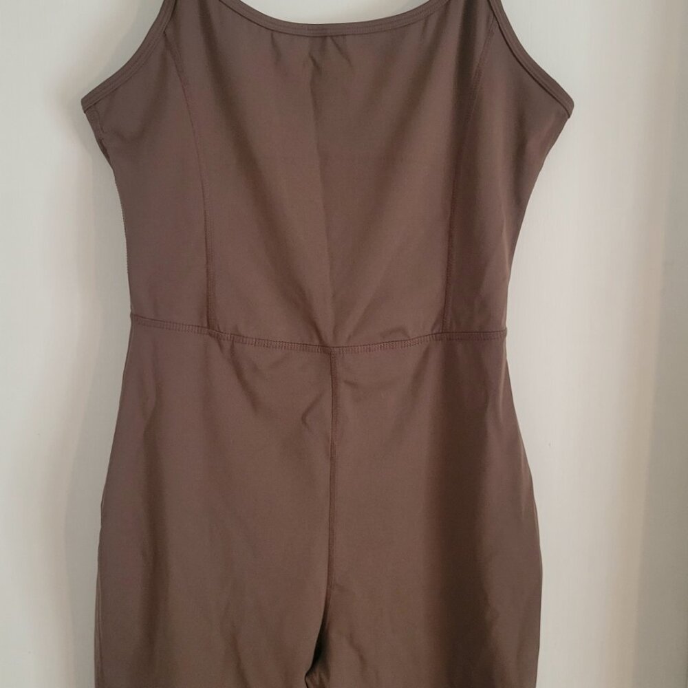 Brown body suit